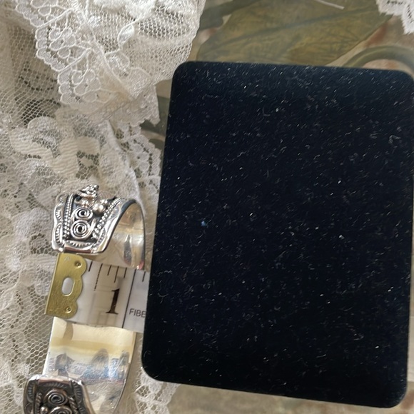 Sterling Native American Cuff Bracelet - Picture 10 of 12